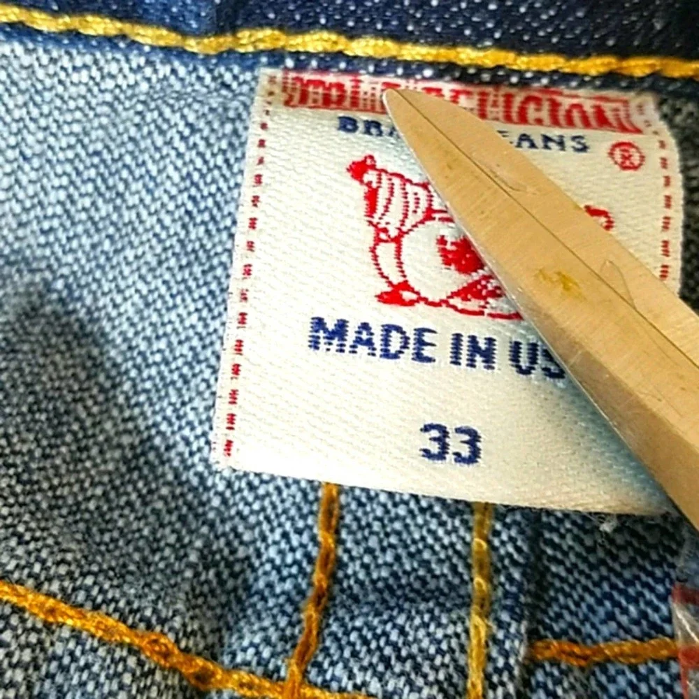 True religion Bobby Straight dark Denim jeans 33W x 28L